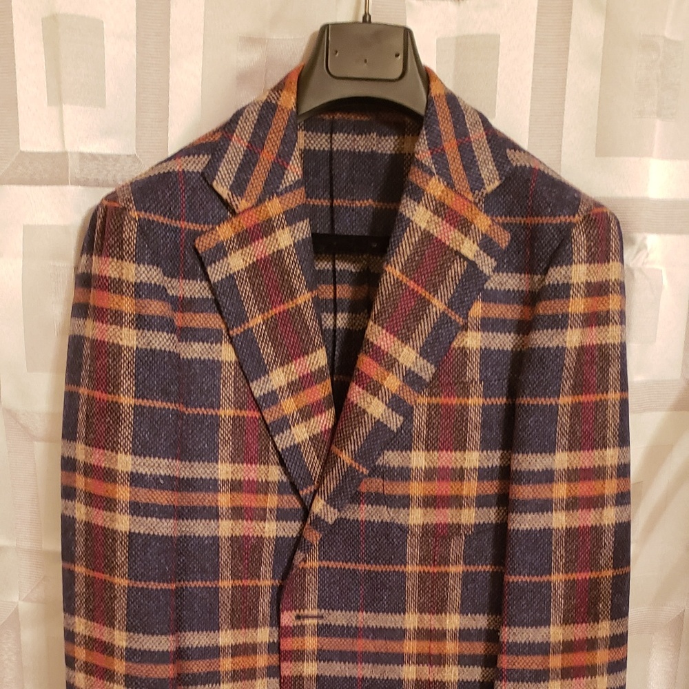 Tweed Wool Checked Sportcoat